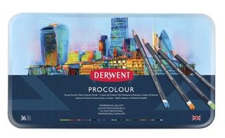 DERWENT PROCOLOUR PENCIL TIN SET 36