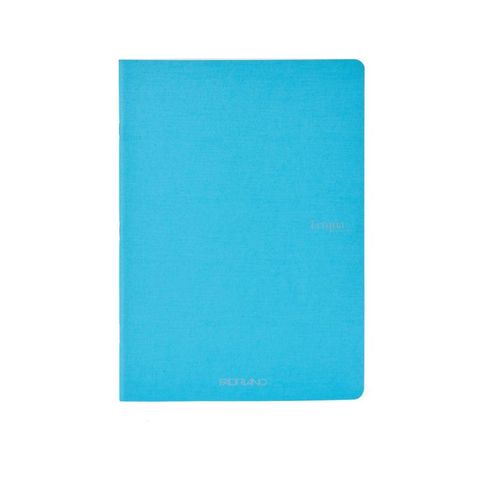 FABRIANO ECOQUA STAPLED NOTEBOOK A4 PLAIN TURQUOIS