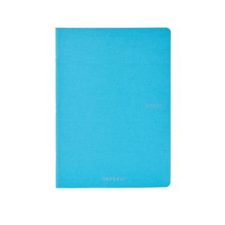 FABRIANO ECOQUA STAPLED NOTEBOOK A4 GRID LT BLUE