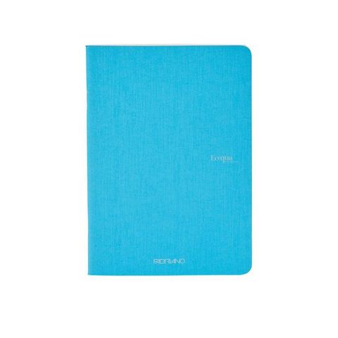 FABRIANO ECOQUA STAPLED NOTEBOOK A4 LINED TURQUOIS
