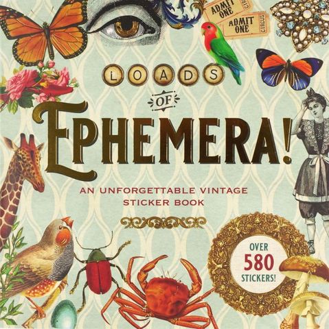 LOADS OF EPHEMERA STICKER BOOK