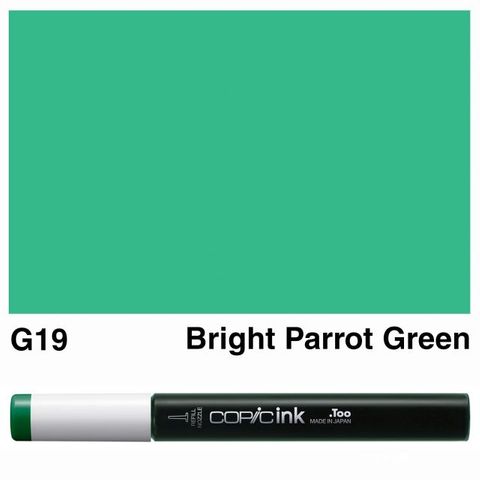 COPIC INK G19 BRIGHT PARROT GREEN NEW BOTTLE