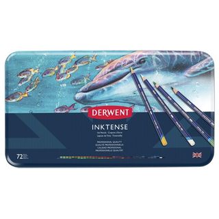 DERWENT INKTENSE PENCILS WATER-SOLUBLE TIN SET 72