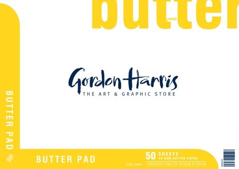 GH BUTTER PAPER PAD 50 SHEETS A2