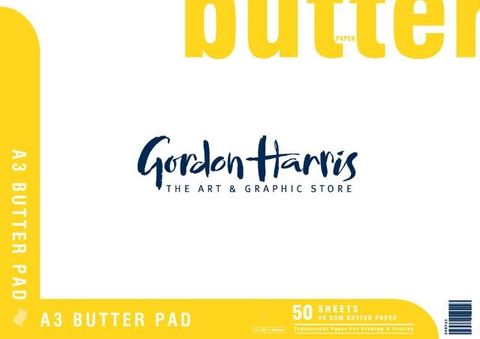 GH BUTTER PAPER PAD 50 SHEETS A3