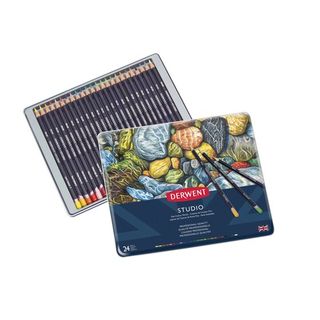 DERWENT STUDIO COLOUR PENCIL TIN SET 24