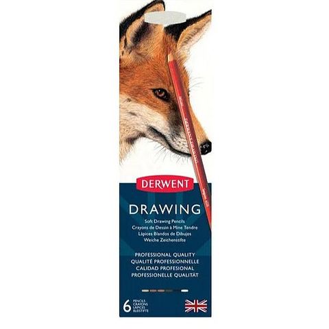 DERWENT DRAWING PENCIL TIN SET 6