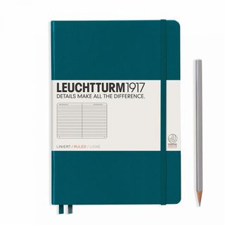 LEUCHTTURM1917 NOTEBOOK PKT A6 LINED PACIFIC GRN