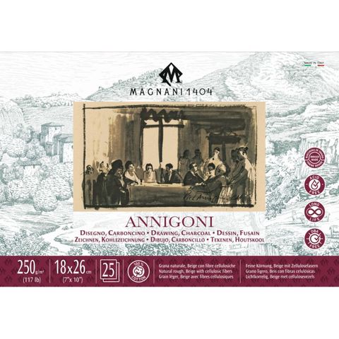 MAGNANI ANNIGONNI 250G DRAWING PAD 18X26CM (25)