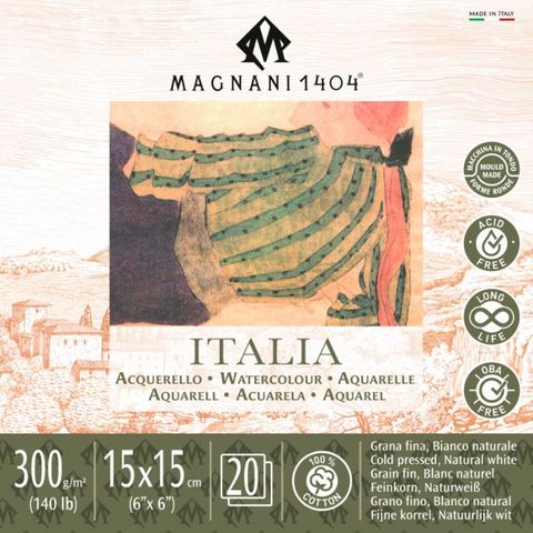 MAGNANI ITALIA W/C 300G CP PAD 15X15CM (20)