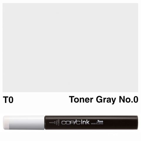 COPIC INK T0 TONER GRAY NO 0 NEW BOTTLE