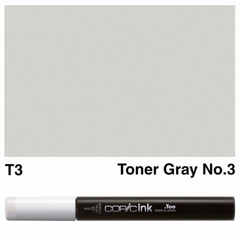 COPIC INK T3 TONER GRAY NO 3 NEW BOTTLE