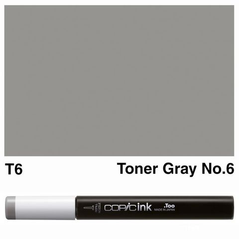 COPIC INK T6 TONER GRAY NO 6 NEW BOTTLE