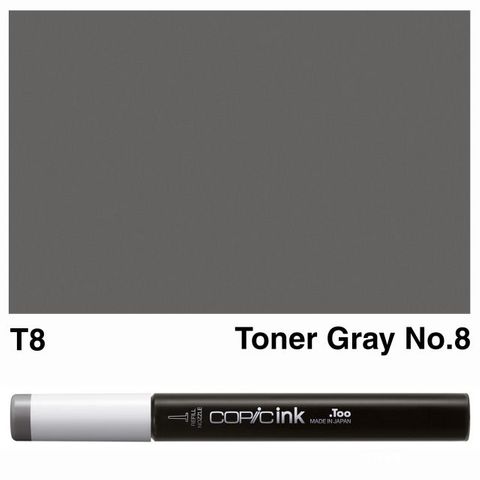 COPIC INK T8 TONER GRAY NO 8 NEW BOTTLE