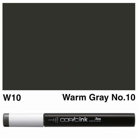 COPIC INK W10 WARM GRAY NO 10 NEW BOTTLE