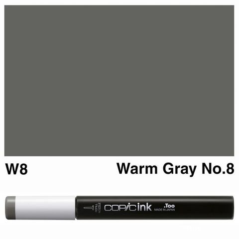COPIC INK W8 WARM GRAY NO 8 NEW BOTTLE