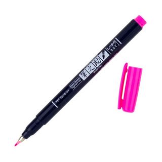 TOMBOW FUDENOSUKE HARD BRUSH PEN NEON PINK