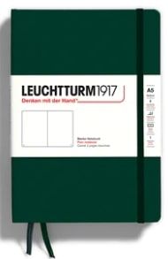 LEUCHTTURM1917 NOTEBOOK A5 PLAIN FOREST GREEN