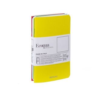 FABRIANO ECOQUA POCKETBOOK PLAIN 4 X BRIGHTS
