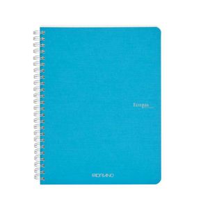 FABRIANO ECOQUA SPIRAL BOOK A5 PLAIN TURQUOISE