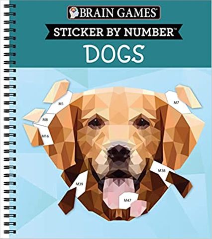 BRAIN GAMES - STICKER BY NUMBER: DOGS