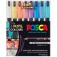 POSCA MARKER ULTRA-FINE 0.7MM PASTEL COLOUR SET 8