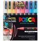 POSCA MARKER FINE BULLET 1.3MM PASTEL COLOUR SET 8