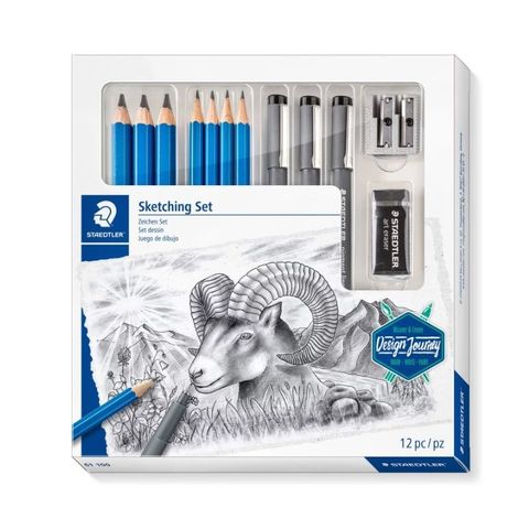 STAEDTLER DESIGN JOURNEY MIXED SKETCHING SET 12