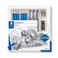 STAEDTLER DESIGN JOURNEY MIXED SKETCHING SET 12