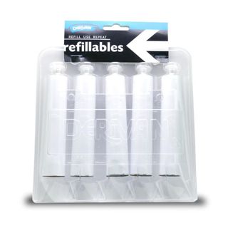 DERIVAN REFILLABLES 5 X 40ML ALUMINIUM TUBES EMPTY