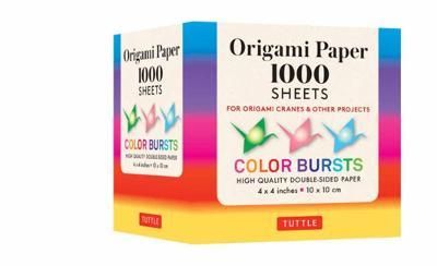 ORIGAMI PAPER COLOUR BURSTS 1000 SHEETS 10CM