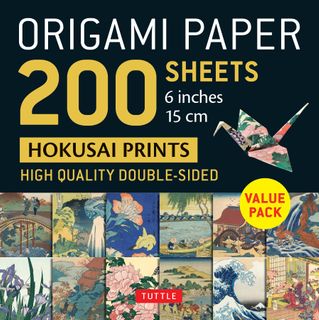 ORIGAMI PAPER 200 SHEETS HOKUSAI 15CM