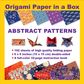 ORIGAMI PAPER IN A BOX ABSTRACT PATTERNS
