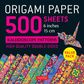 ORIGAMI PAPER 500 SHEETS KALIEDOCOPE 15CM