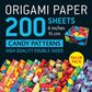 ORIGAMI PAPER 200 MSHEETS CANDY 15CM