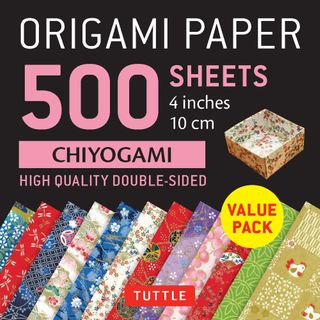 ORIGAMI PAPER 500 SHEETS CHIYOGAMI 10CM