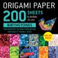 ORIGAMI PAPER 200 SHEETS BIRTHSTONES 15CM