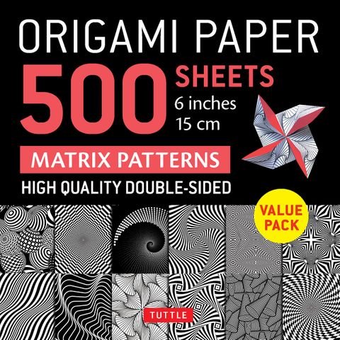 ORIGAMI PAPER MATRIX PATTERN 500 SHEETS 15CM