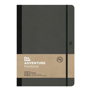 FLEXBOOK ADVENTURE NOTEBOOK LARGE RULED OFF-BLACK