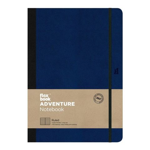 FLEXBOOK ADVENTURE NOTEBOOK LARGE RULED ROYAL BLUE