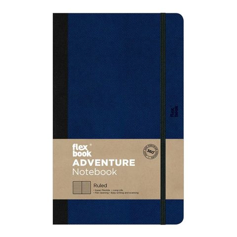 FLEXBOOK ADVENTURE NOTEBOOK MEDIUM RULED ROYAL BLU