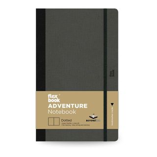 FLEXBOOK ADVENTURE NOTEBOOK MEDIUM DOTTED OFF-BLK