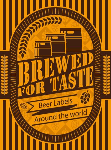 BREWED FOR TASTE WORLD BEER LABELS