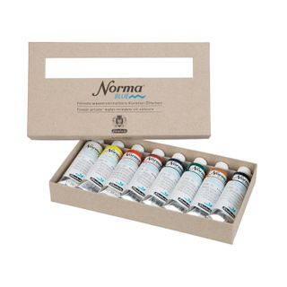 SCHMINCKE NORMA BLUE WATERMIXABLE OIL SET 8 X 35ML