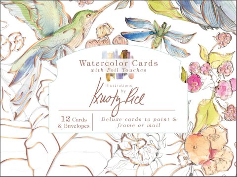 WATERCOLOUR CARDS FOIL TOUCHES KRISTY PRICE
