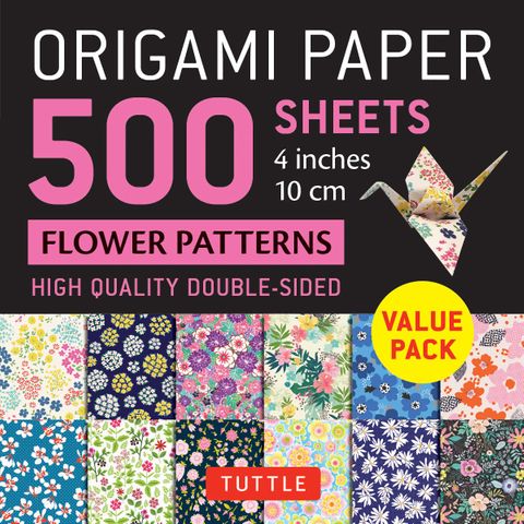 ORIGAMI PAPER FLOWER PATTERNS 500 HEETS 10CM