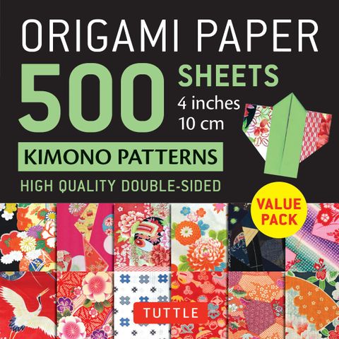 ORIGAMI PAPER 500 SHEETS KIMONO PATTERNS 10CM