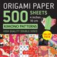 ORIGAMI PAPER 500 SHEETS KIMONO PATTERNS 10CM