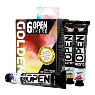 GOLDEN OPEN ACRYLIC INTRO SET 6 X 22ML + THINNER