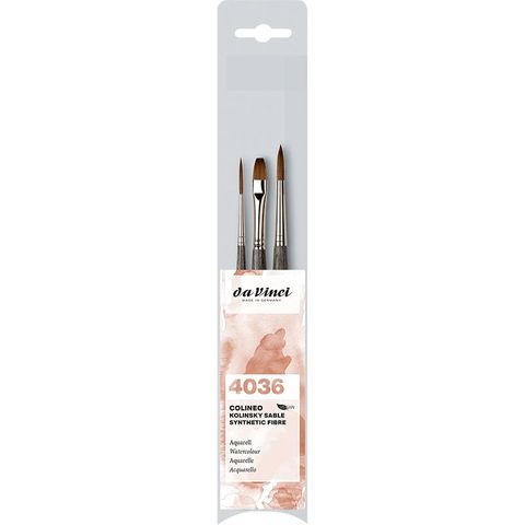 DA VINCI COLINEO WATERCOLOUR BRUSH SET 3